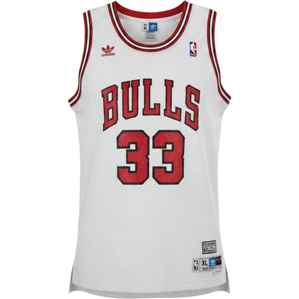 Adidas Hardwood Classics Scottie Pippen 33 Chicago Bulls Jersey XL White NBA